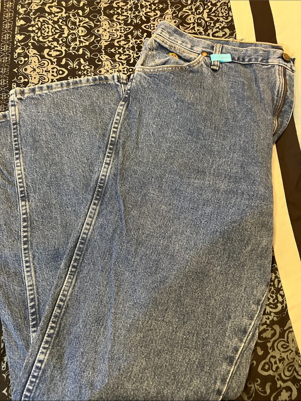 Wrangler George Strait Men's Light Blue Straight Jeans